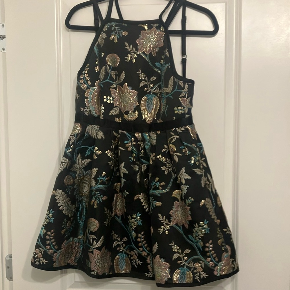 Floral Embroidered Kids Dress